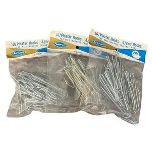 Vintage Lot of Newell 30 Pleater Hooks & 12 End Hooks Model 923P